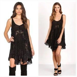 Black She Swings Slip/Shift Dress